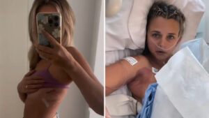 Kellie Finlayson cancer journey surrogacy story AFL wife health battle inspiring woman Australia news