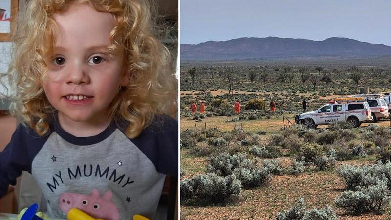 missing child Gus Lamont, South Australia police search, remote sheep station mine shafts, outback SA missing boy, Oak Park Station search operation
