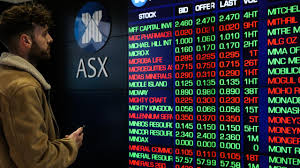 A bright green stock market chart showing a rally on the Australian Securities Exchange (ASX) with energy icons.