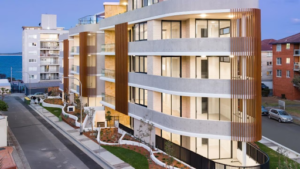 A construction site with a "Under Administration" sign representing the Novati Constructions collapse.