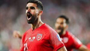 Benbouali scores to equalise in the thrilling Jordan vs Algeria LIVE World Cup match.