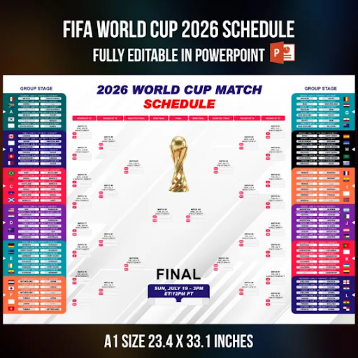 A vibrant stadium packed with fans cheering under bright lights during a 2026 FIFA World Cup knockout match.